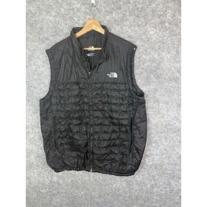 The North face Vest Men's XL Thermoball Hybrid Packable Black Puffer Full Zip